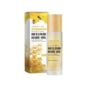West Month Honey Hair Oil with Rosemary Extract for Dry Frizz Repair and Hair Growth