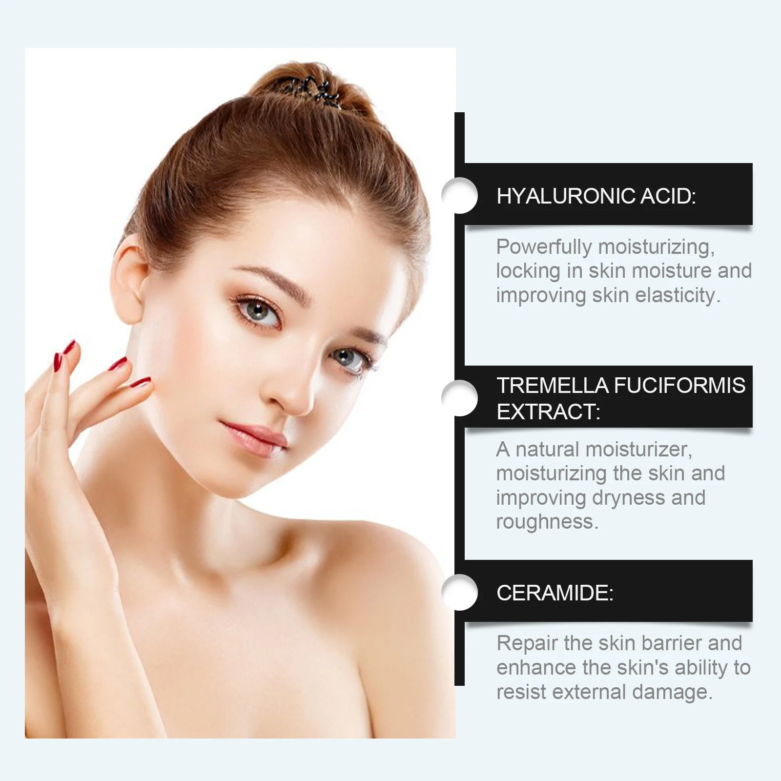 Hyaluronic Acid Hydrating Serum 30ml with Tremella & Ceramides for Deep Moisture & Barrier Repair 7 hyaluronic acid hydrating serum 30ml wes u9a8dfac desc 7