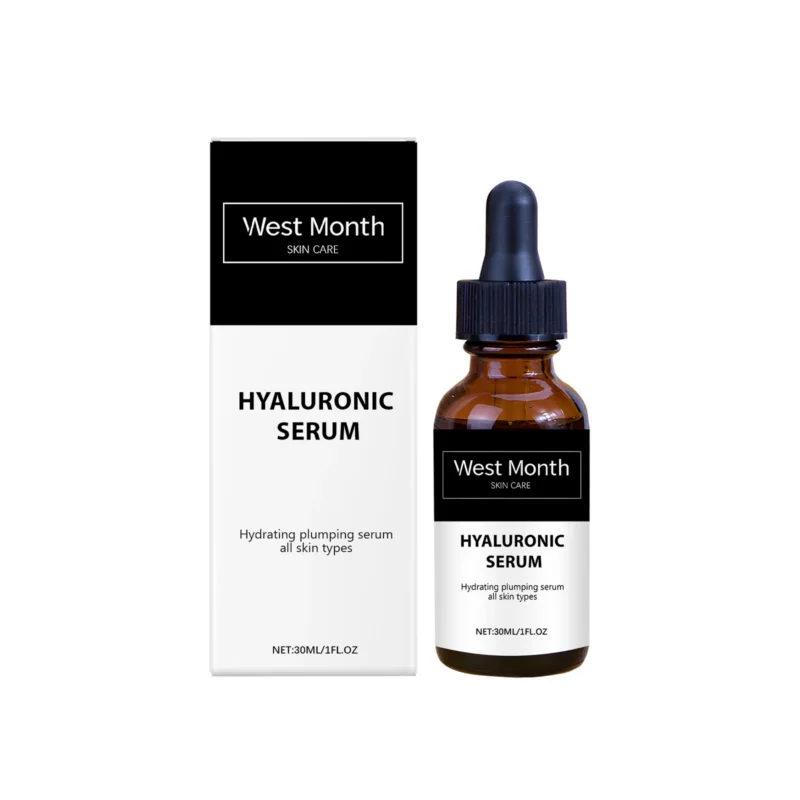 West Month Hyaluronic Acid Serum 30ml for deep hydration, wrinkle reduction, and skin brightening