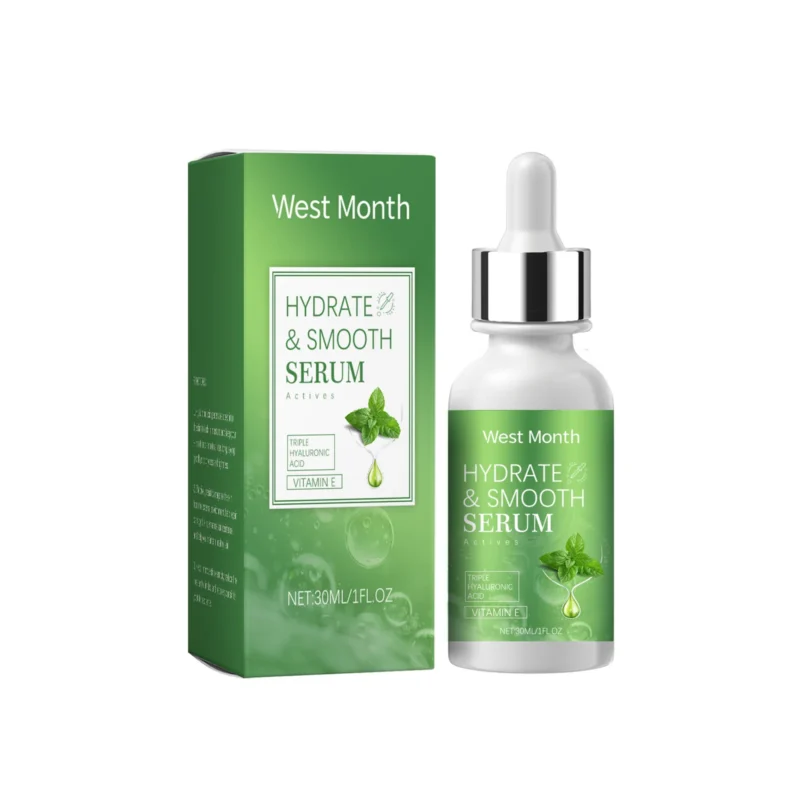West Month Hyaluronic Acid Serum with Vitamin E for deep hydration, improved elasticity, and antioxidant protection.