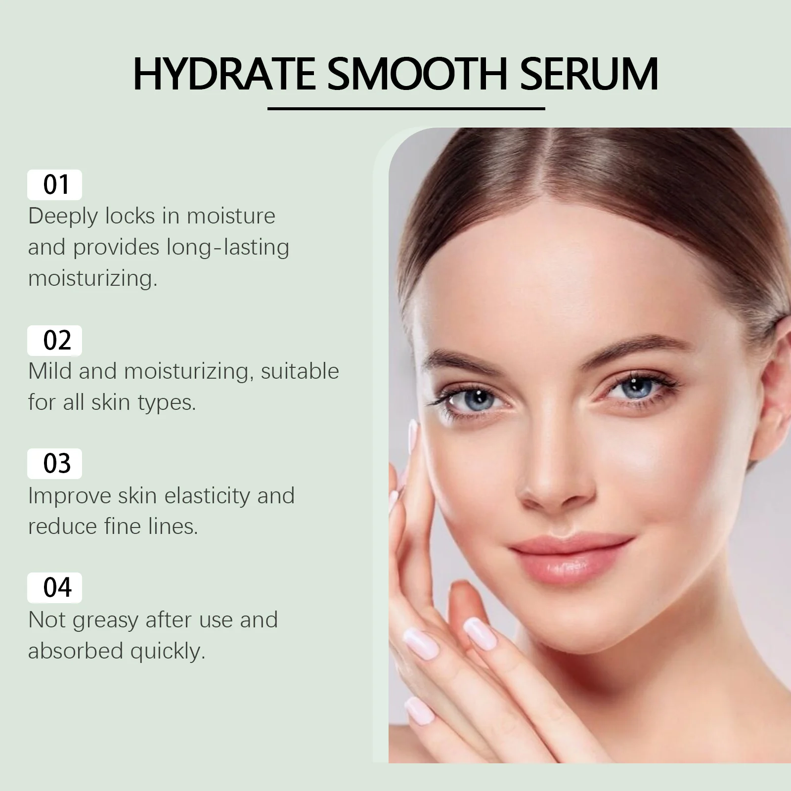 Hyaluronic Acid Serum Hydrating & Smoothing Facial Moisturizer 30ml 5 hyaluronic acid serum hydrating smoothing facial moisturizer 30ml wes 2vx2mw9r desc 5