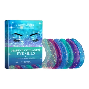 West Month Hydrating Anti-Wrinkle Eye Gels with Marine Collagen & Hyaluronic Acid