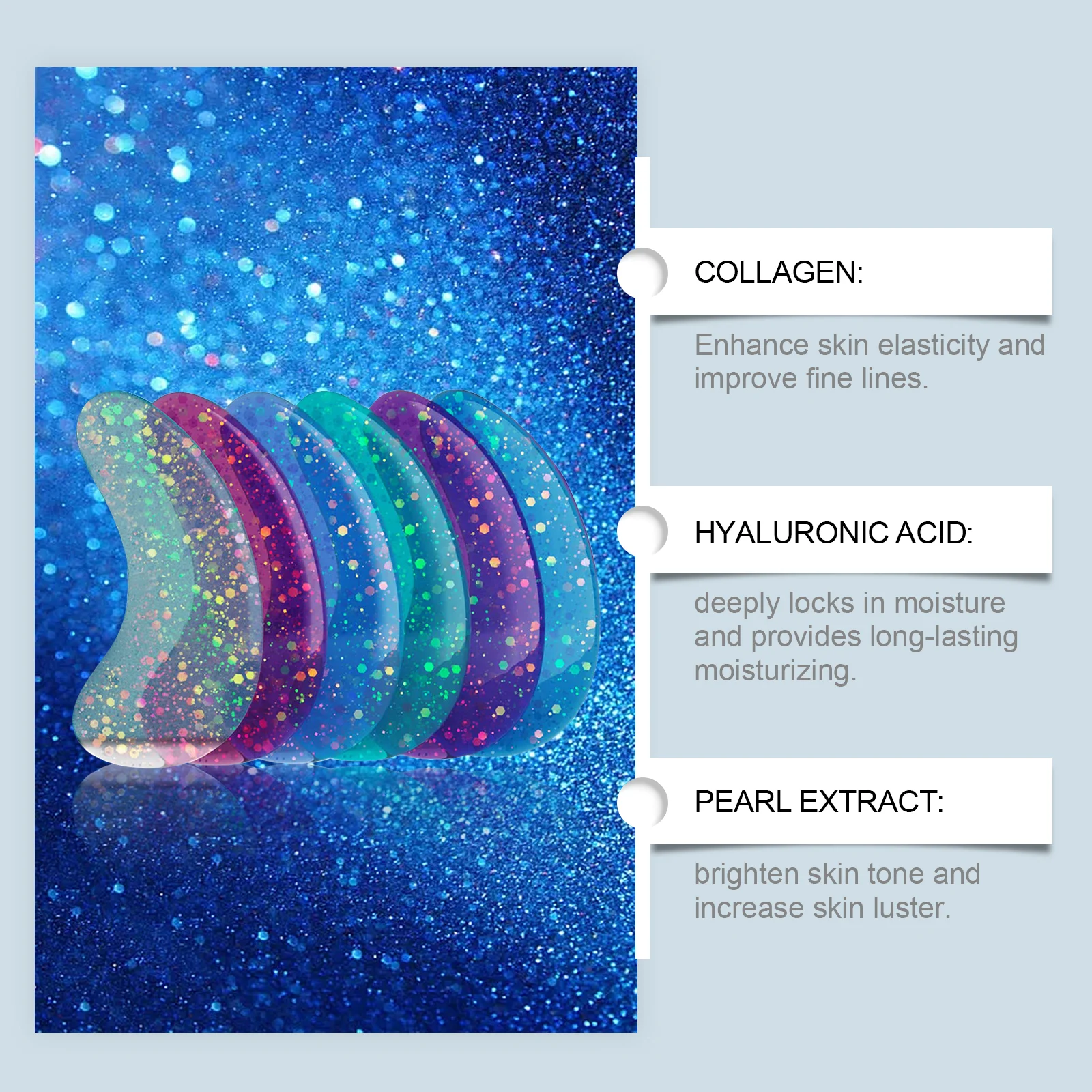 West Month Hydrating Anti-Wrinkle Eye Gels with Marine Collagen & Hyaluronic Acid 5 hydrating anti wrinkle eye gels wes px466r5v desc 5