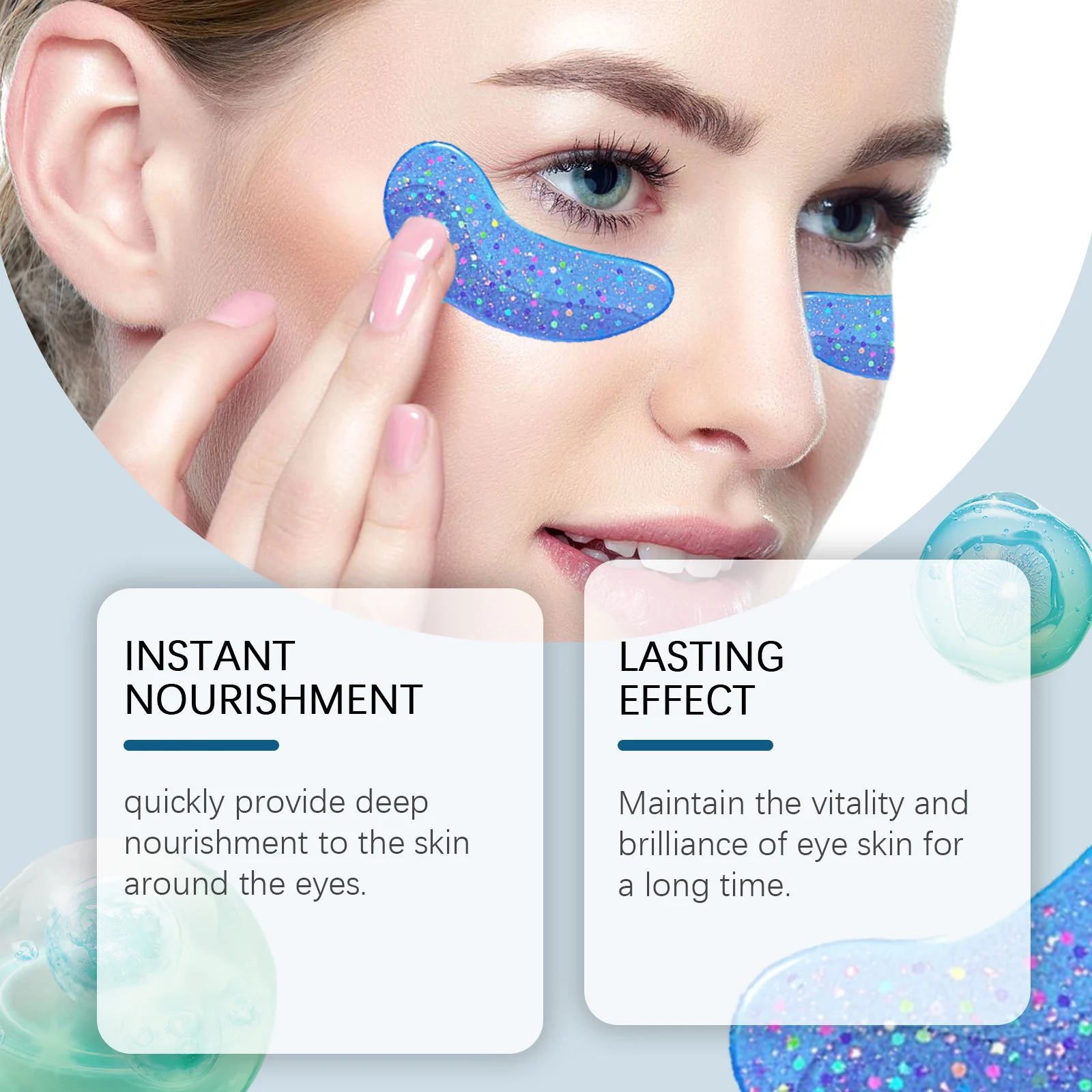 West Month Hydrating Anti-Wrinkle Eye Gels with Marine Collagen & Hyaluronic Acid 6 hydrating anti wrinkle eye gels wes px466r5v desc 6