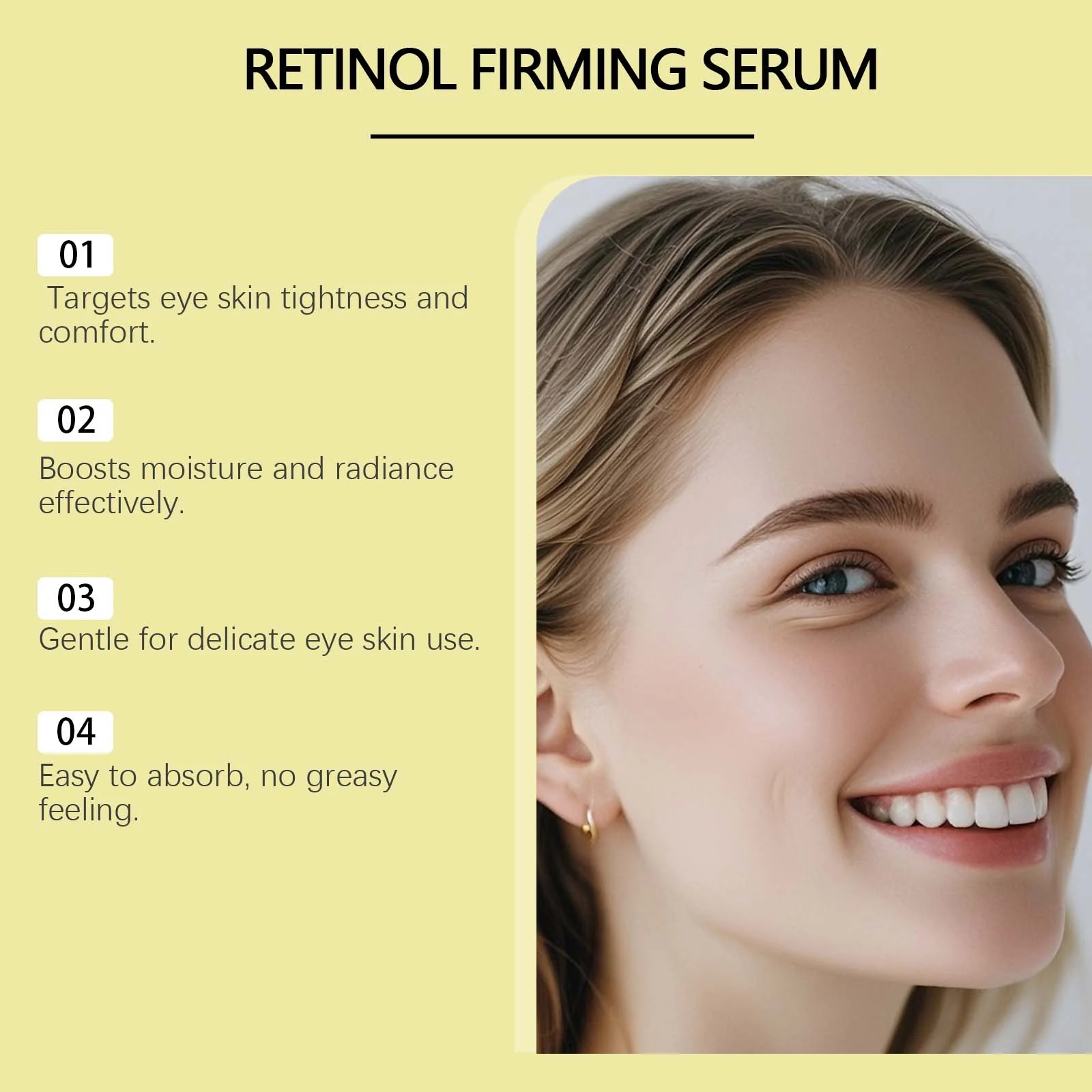 Eye Cream Hydrating Brightening Skin Tightening Retinol Firming Serum for Sensitive Eyes 10ml 10 hydrating brightening retinol firming eye cream 10ml wes jgpxzv9a desc 10
