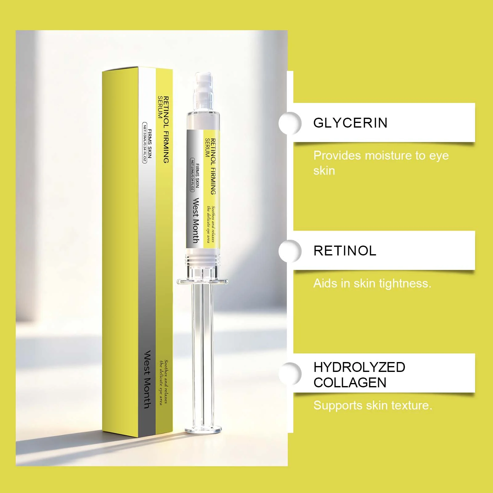 Eye Cream Hydrating Brightening Skin Tightening Retinol Firming Serum for Sensitive Eyes 10ml 8 hydrating brightening retinol firming eye cream 10ml wes jgpxzv9a desc 8