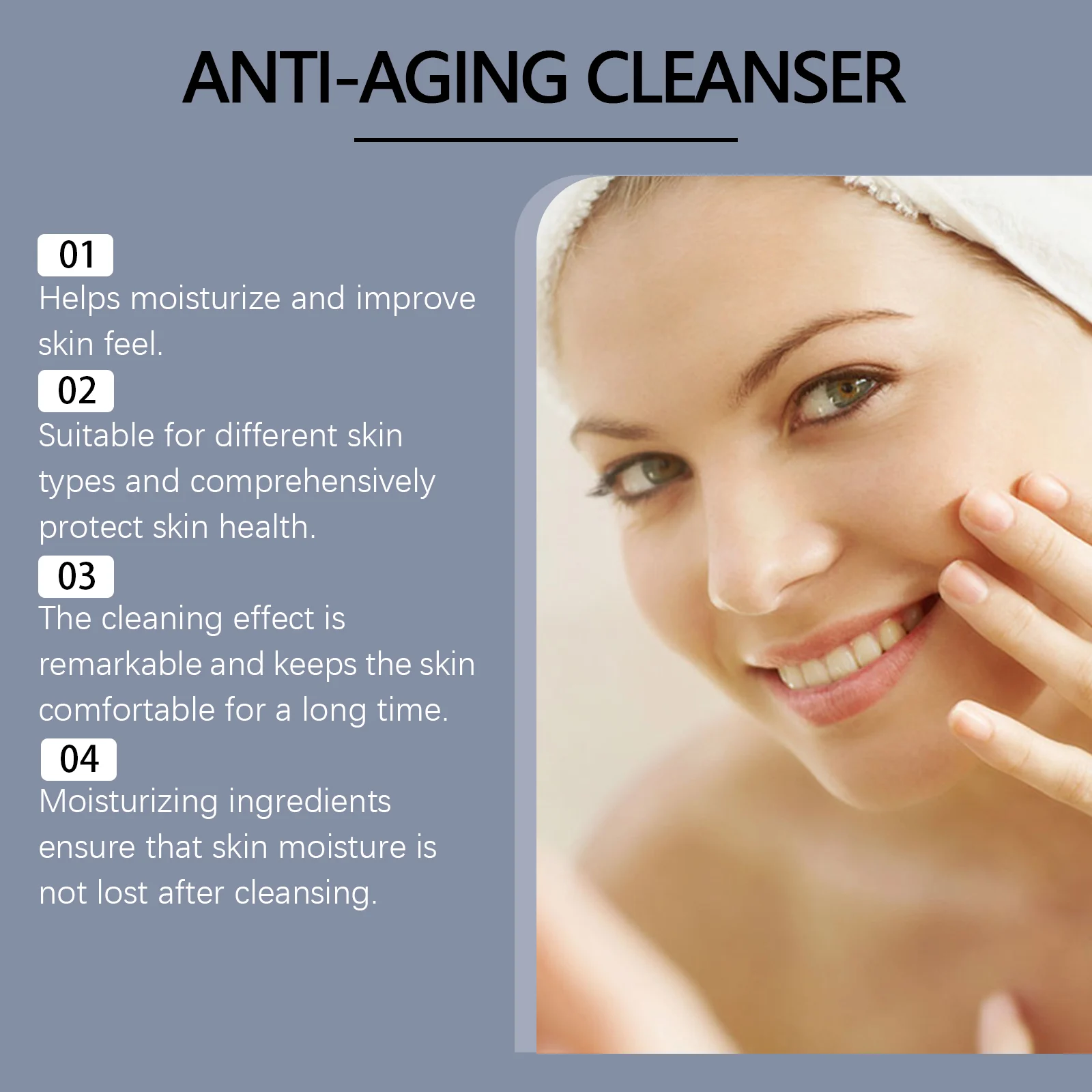 Hydrating Cleanser 60g for Dry & Sensitive Skin Deeply Moisturizes & Non-Tightening 9 hydrating cleanser 60g wes awkwdbes desc 9