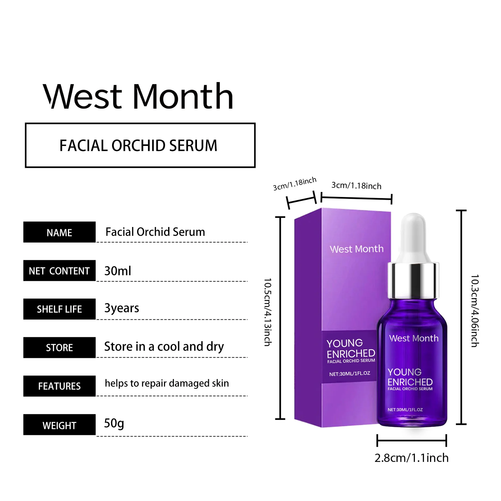 Hydrating Facial Serum 30ml for Moisturizing, Firming & Brightening 1 hydrating facial serum 30ml wes g78scu77 desc 1