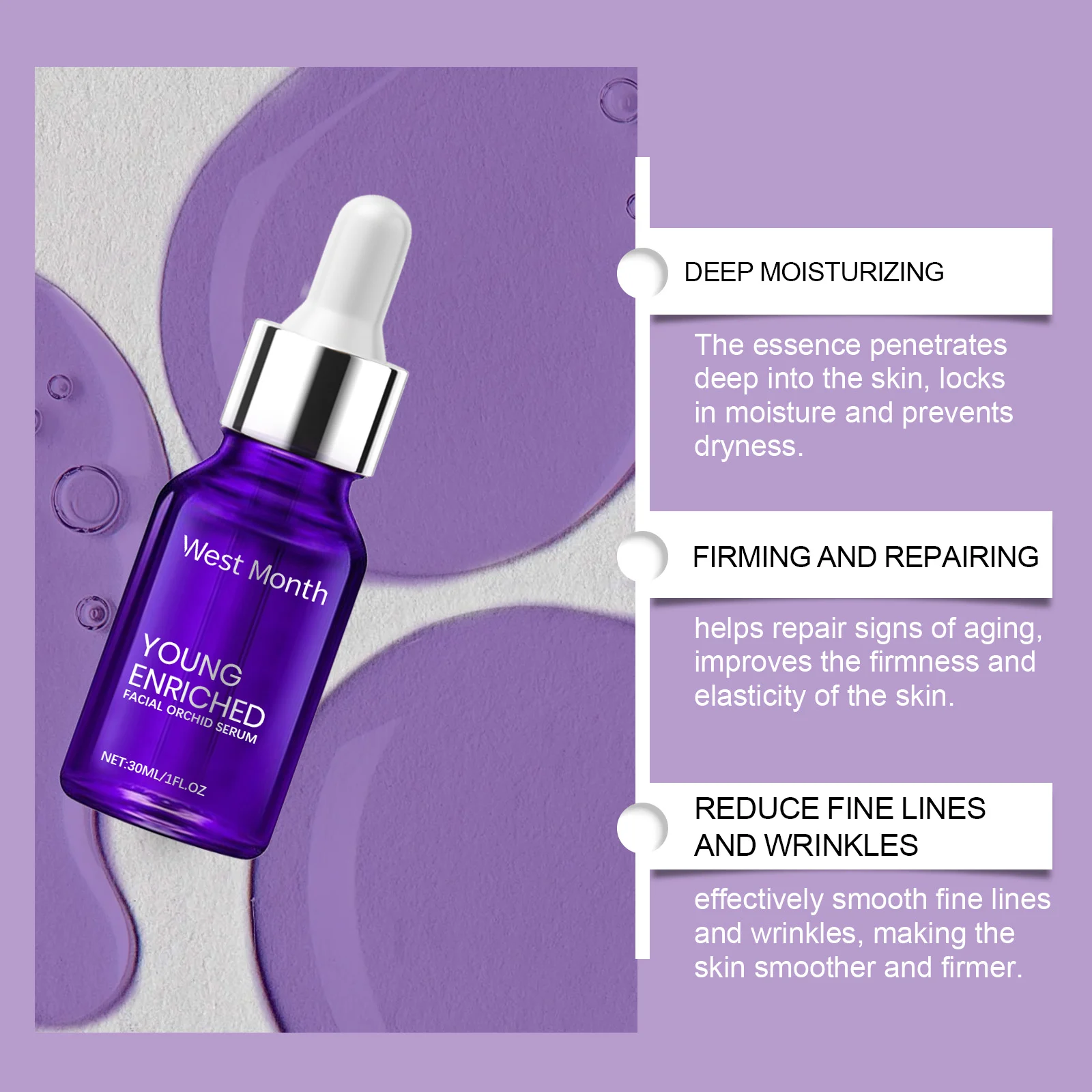 Hydrating Facial Serum 30ml for Moisturizing, Firming & Brightening 8 hydrating facial serum 30ml wes g78scu77 desc 8