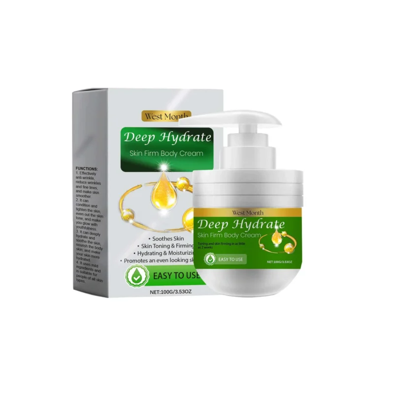 West Month Deep Hydrate & Firming Body Cream | Anti-Wrinkle & Moisturizing