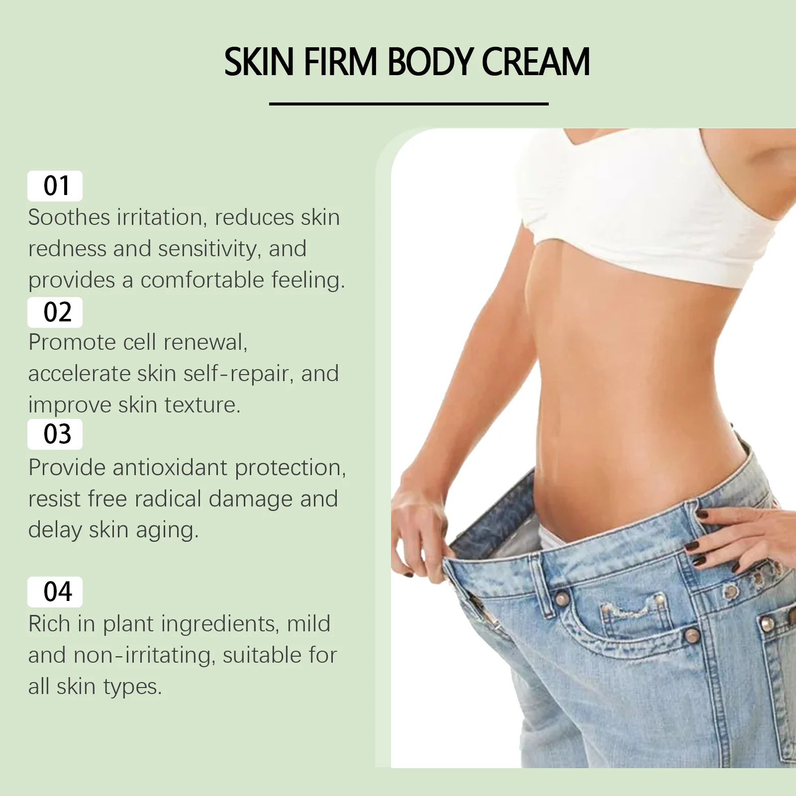 West Month Deep Hydrate & Firming Body Cream | Anti-Wrinkle & Moisturizing 5 hydrating firming body cream wes k42uf9vc desc 5