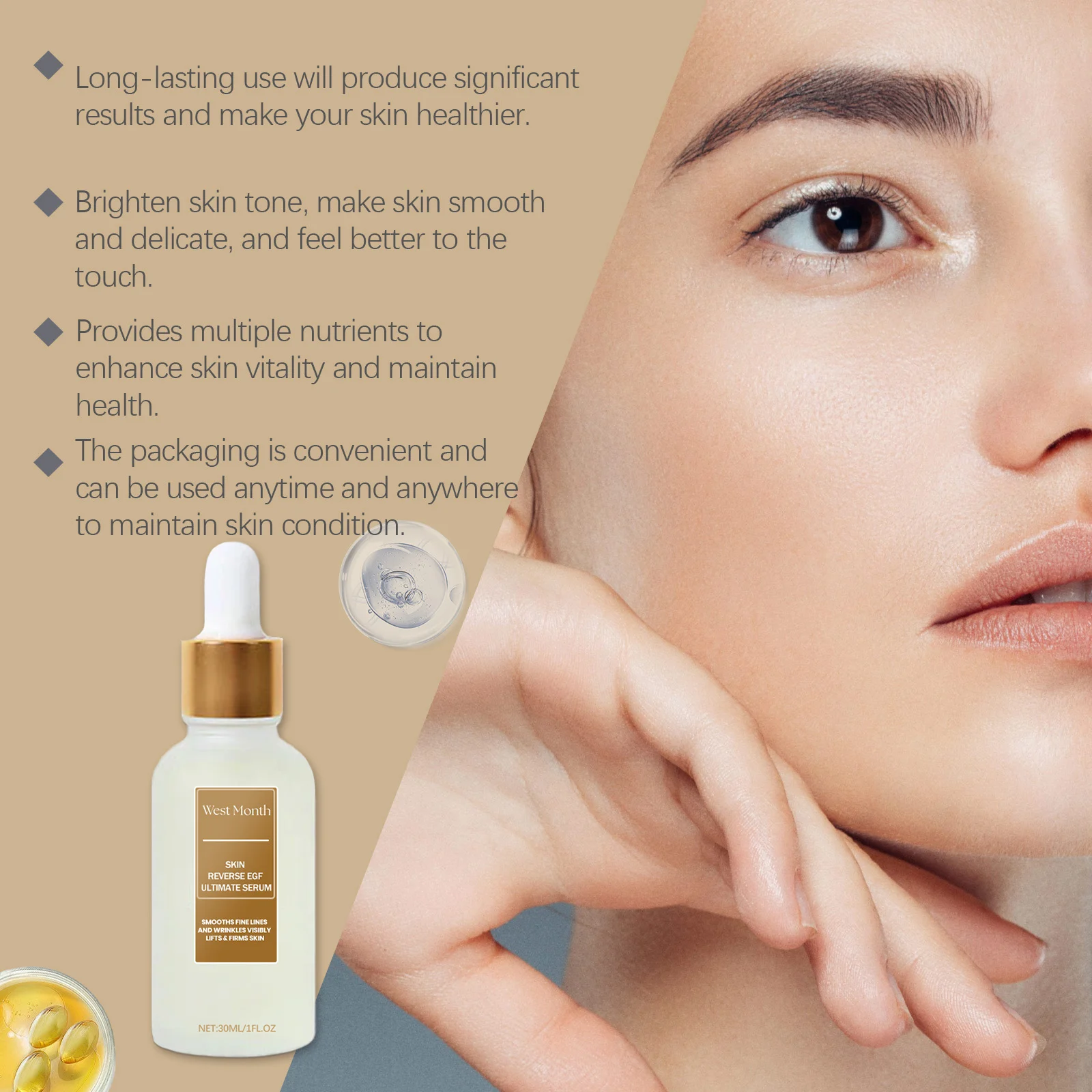 Hydrating Serum for Face Anti-Wrinkle Firming Moisturizer with Aloe & Vitamin E 30ml 5 hydrating serum anti wrinkle firming moisturizer 30ml wes tut2qurs desc 5