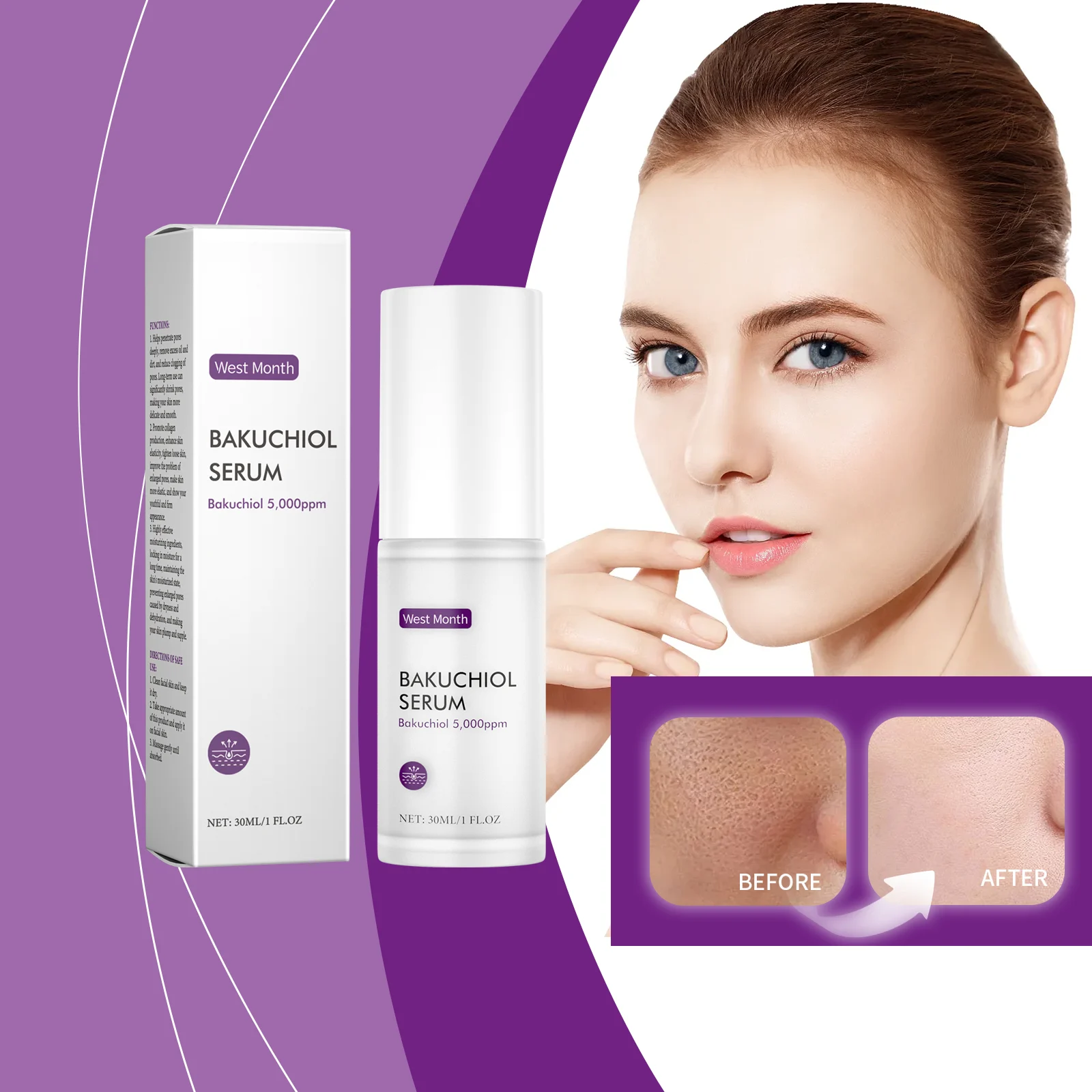 Hydrating Serum with Bakuchiol & Hyaluronic Acid for Pore Minimizing & Skin Firming 30ml 2 hydrating serum bakuchiol hyaluronic acid pore minimizing skin firming 30ml wes 5gw7pkvf desc 2