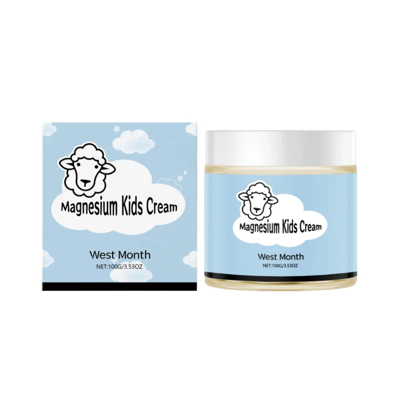 West Month Kids Magnesium Sleep Cream 100g for Relaxation & Soothing Bedtime Skin Care