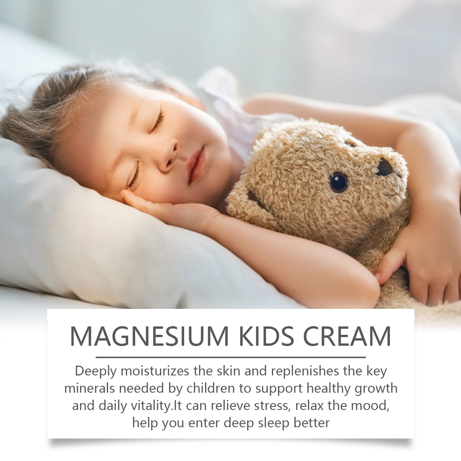 Kids Magnesium Sleep Cream 100g for Relaxation, Hydration & Soothing Bedtime Skincare 11 kids magnesium sleep cream 100g wes ku6qa6yz desc 11