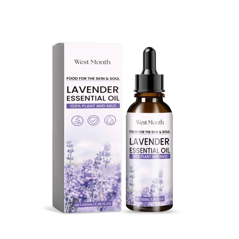 West Month Lavender Essential Oil for Skin Hydration, Sleep & Body Care