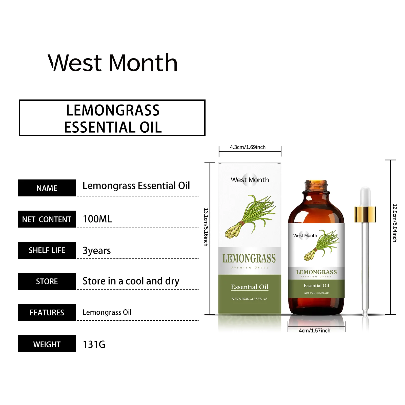 West Month Lemongrass Essential Oil for Relaxation & Skin Moisturizing 1 lemongrass essential oil wes v7937fzq desc 1