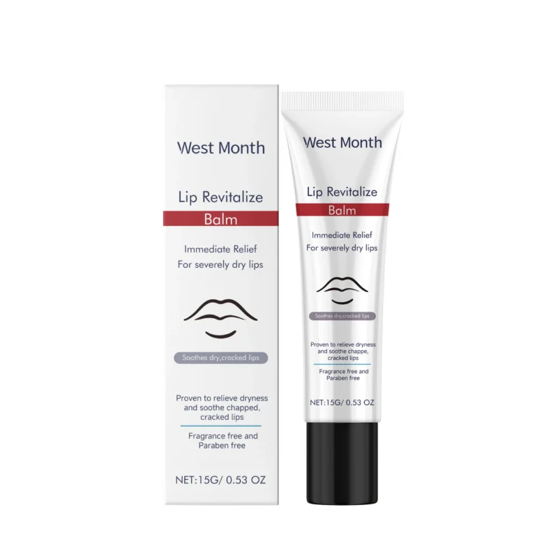 West Month Lip Revitalize Balm - Moisturizing, Soothes Dry & Chapped Lips, Fragrance Free