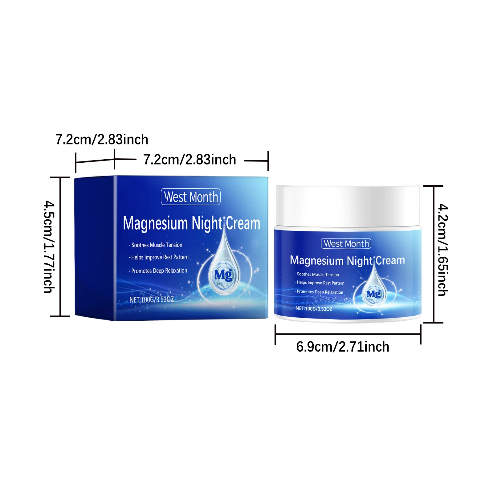 Magnesium Sleep Cream 100g for Relaxation & Improved Sleep Quality 1 magnesium sleep cream 100g wes zwt78kmp desc 1