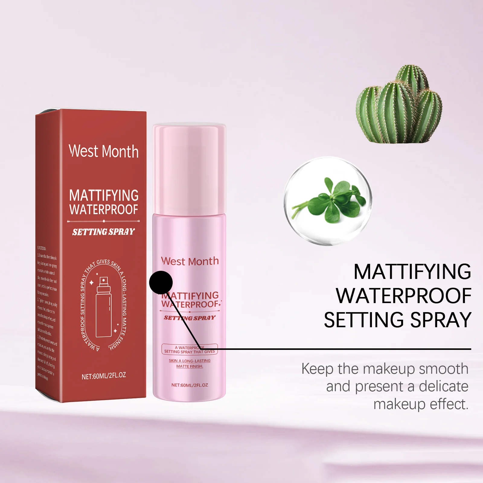 Mattifying Waterproof Setting Spray 60ml with Hyaluronic Acid & Vitamin E for Long-Lasting Makeup 7 mattifying waterproof setting spray 60ml wes c3hmjbxg desc 7