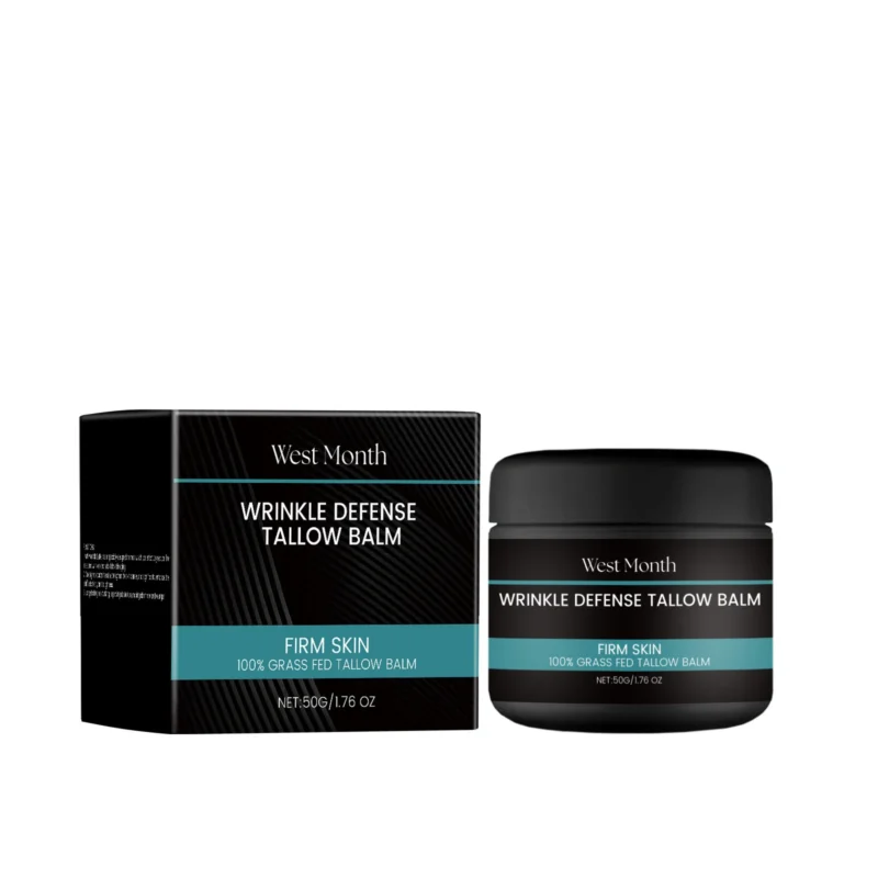 West Month Men's Tallow Balm Face Moisturizer 50g for Deep Hydration and Anti-Wrinkle Care