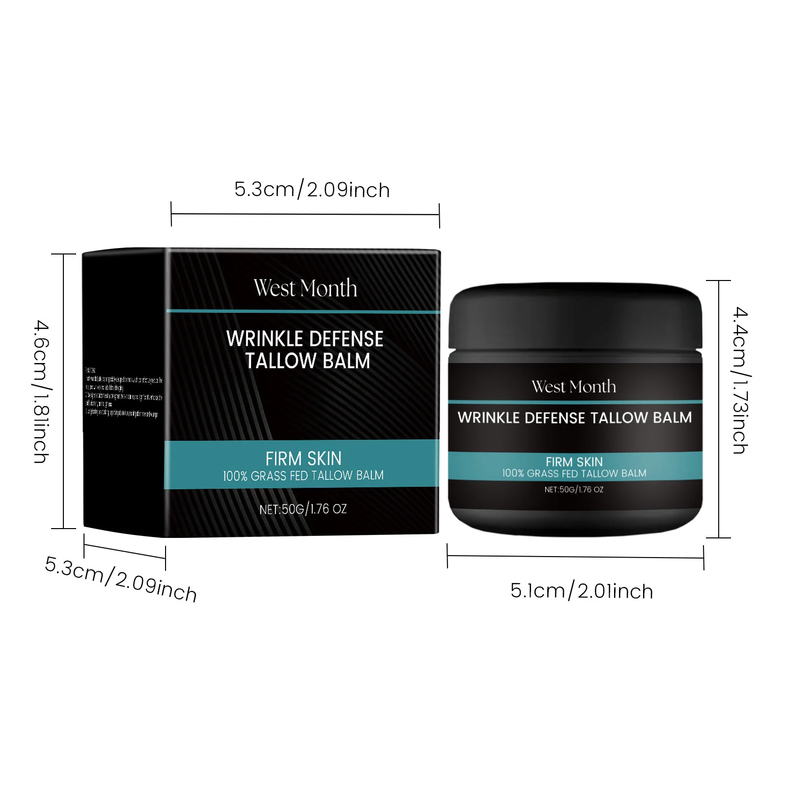 Men's Tallow Balm Face Moisturizer Hydrating Cream for Men 50g 1 mens tallow balm face moisturizer hydrating cream 50g wes nuqdmp95 desc 1