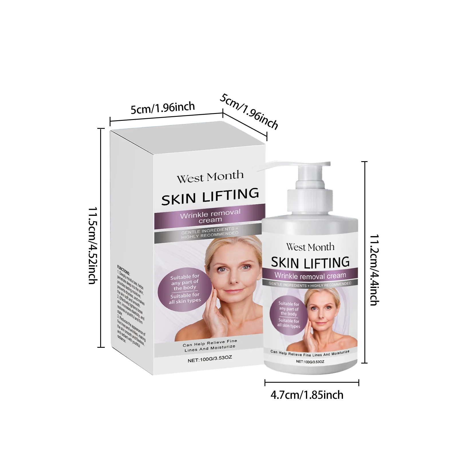West Month Moisturizing Body Cream - Firming, Wrinkle Reducing, Deep Hydration 1 moisturizing body cream wes zxs3cezj desc 1
