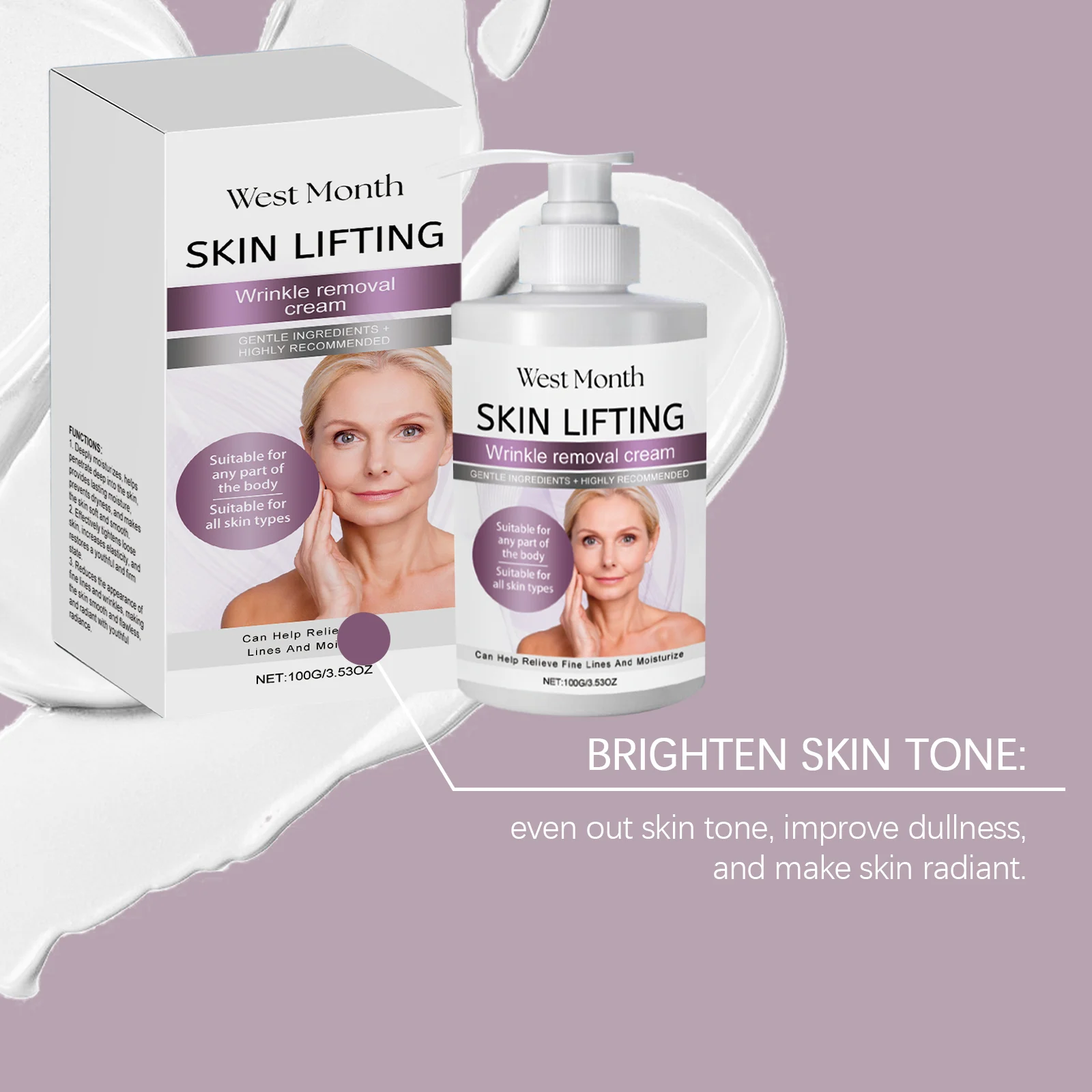 West Month Moisturizing Body Cream - Firming, Wrinkle Reducing, Deep Hydration 8 moisturizing body cream wes zxs3cezj desc 8