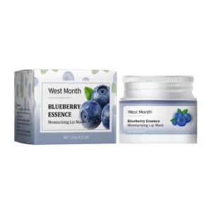West Month Moisturizing Lip Mask with Blueberry Extract, Repairs Dry Lips & Wrinkles