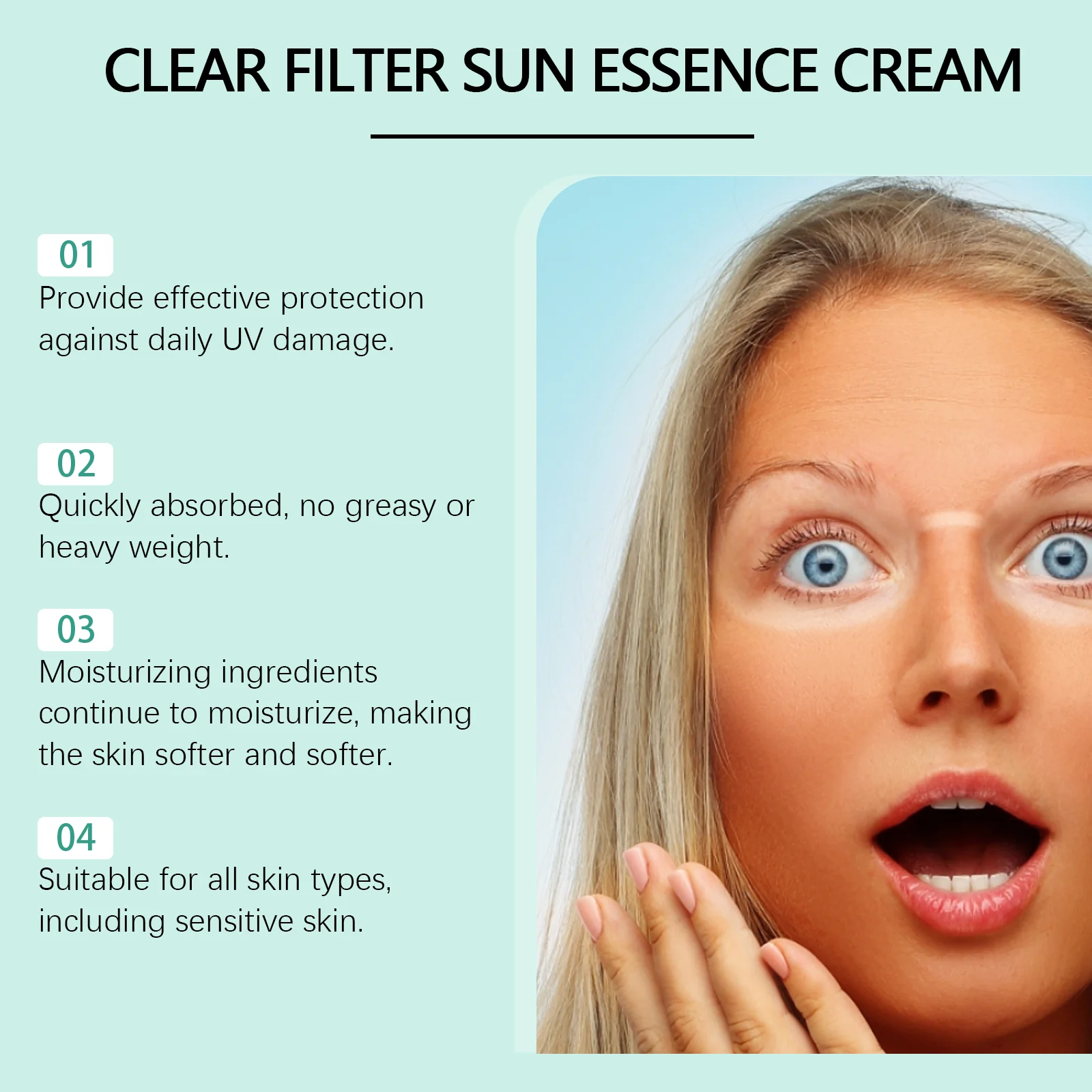 Moisturizing Sunscreen Face Cream with SPF & Titanium Dioxide 30g 8 moisturizing sunscreen face cream spf titanium dioxide 30g wes n5d8x6rm desc 8
