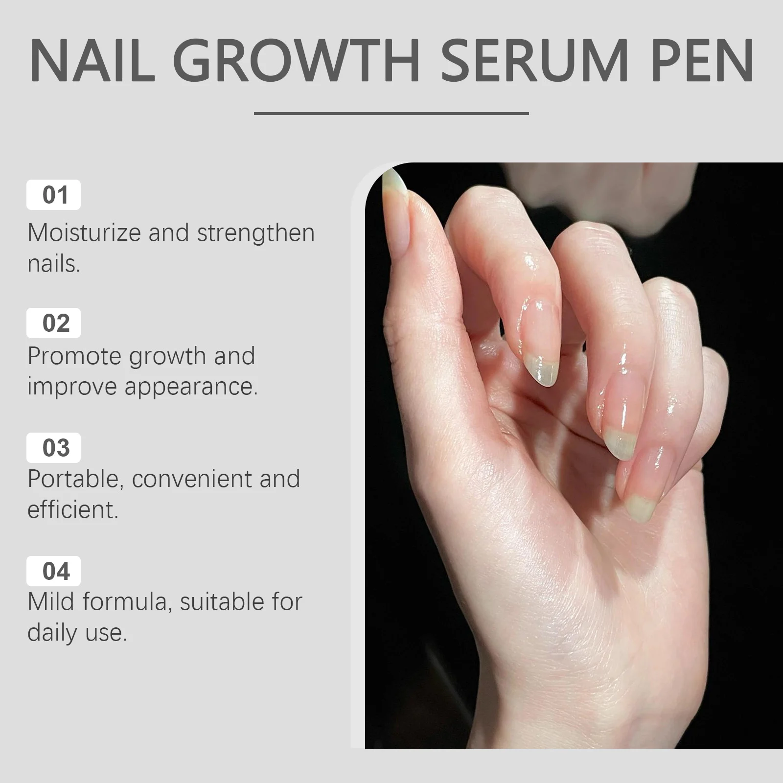 West Month Nail Growth Serum Pen for Repair, Moisturizing & Strengthening Nails 5 nail growth repair serum pen wes v8a88czh desc 5