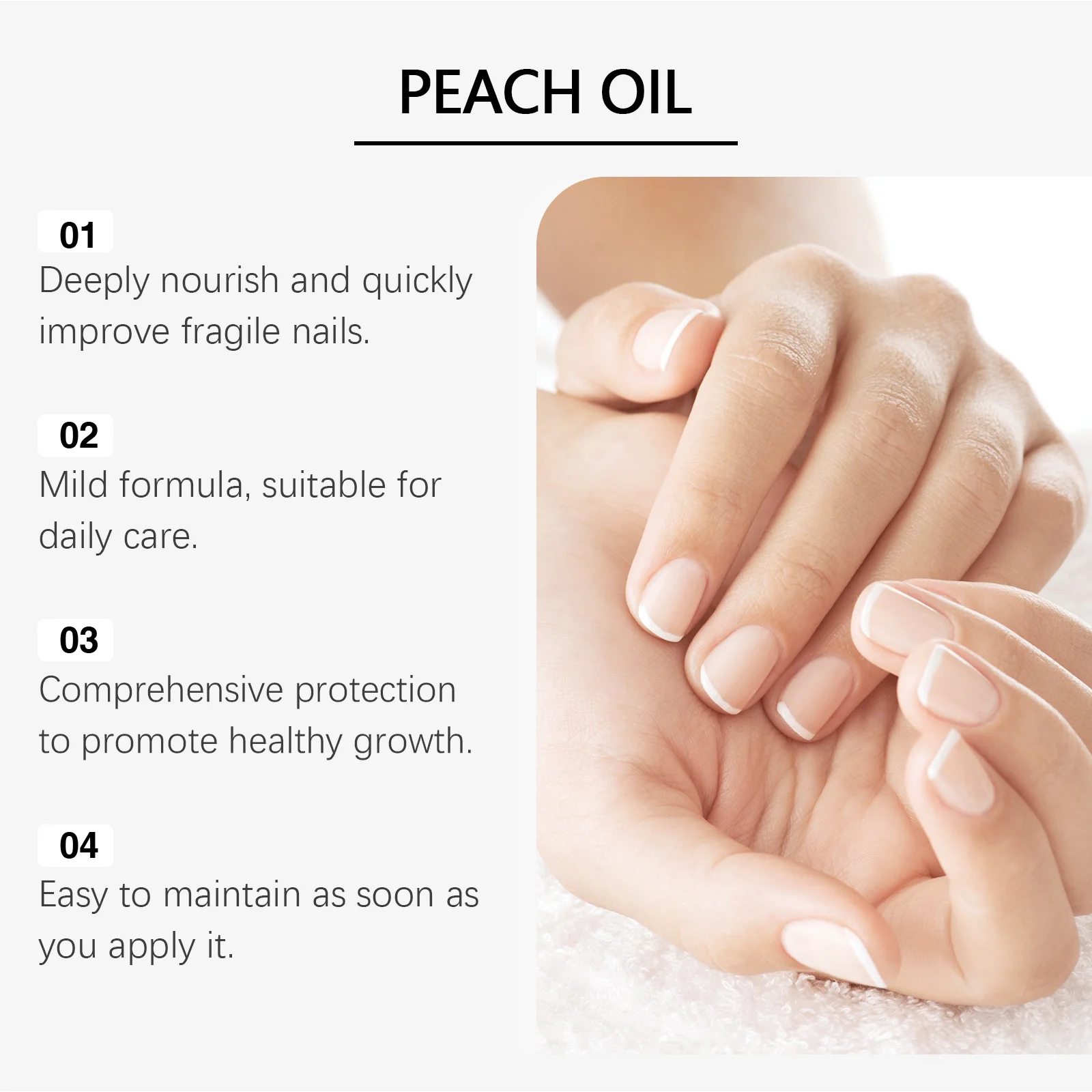 Nail Repair Treatment 2ml - Strengthens, Repairs & Protects Brittle Nails with Peach Oil & Keratin 5 nail repair treatment peach oil keratin 2ml wes skrq73bx desc 5