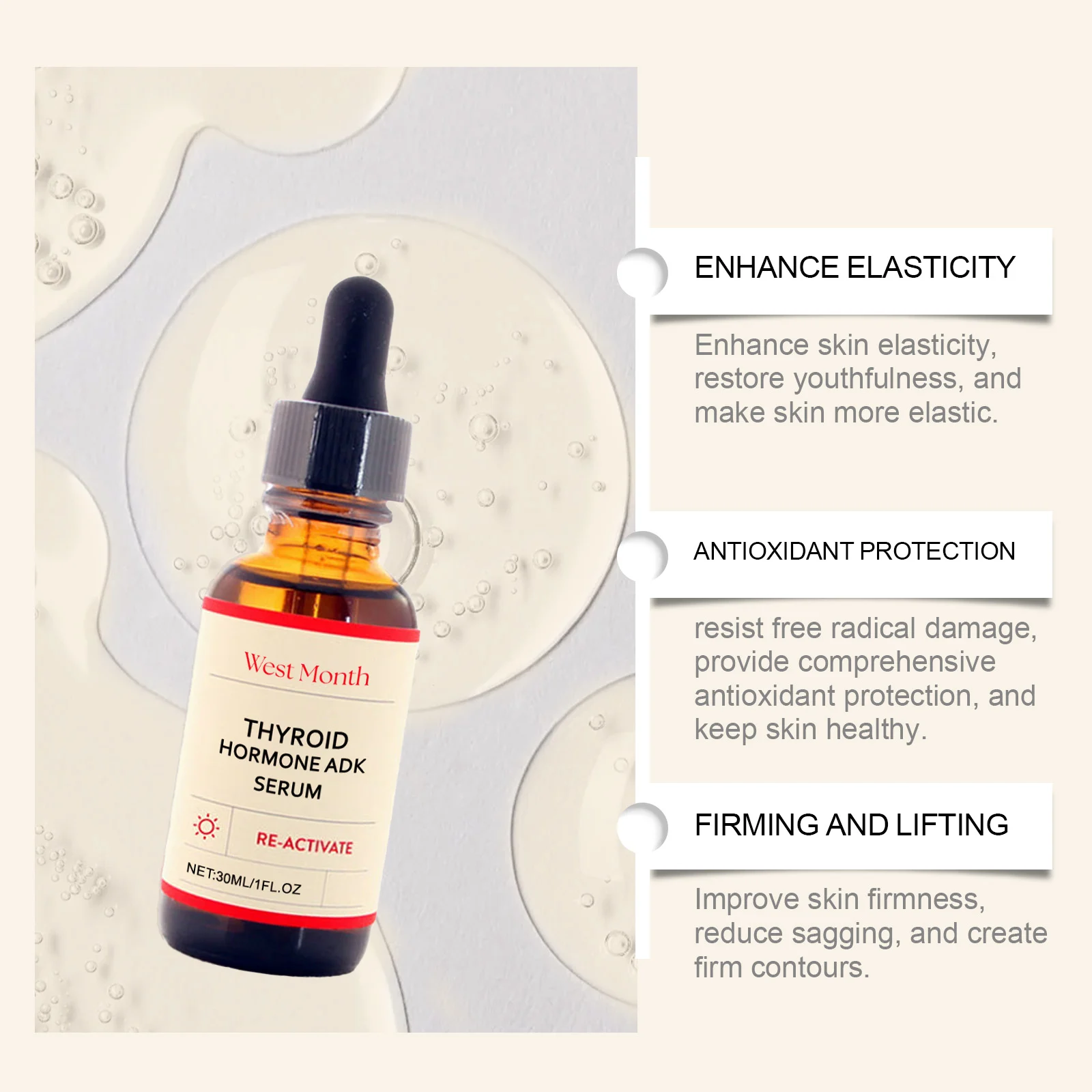 West Month Neck Firming Serum - Anti-Aging, Tightening & Moisturizing Treatment 8 neck firming serum wes yhy2rm2u desc 8