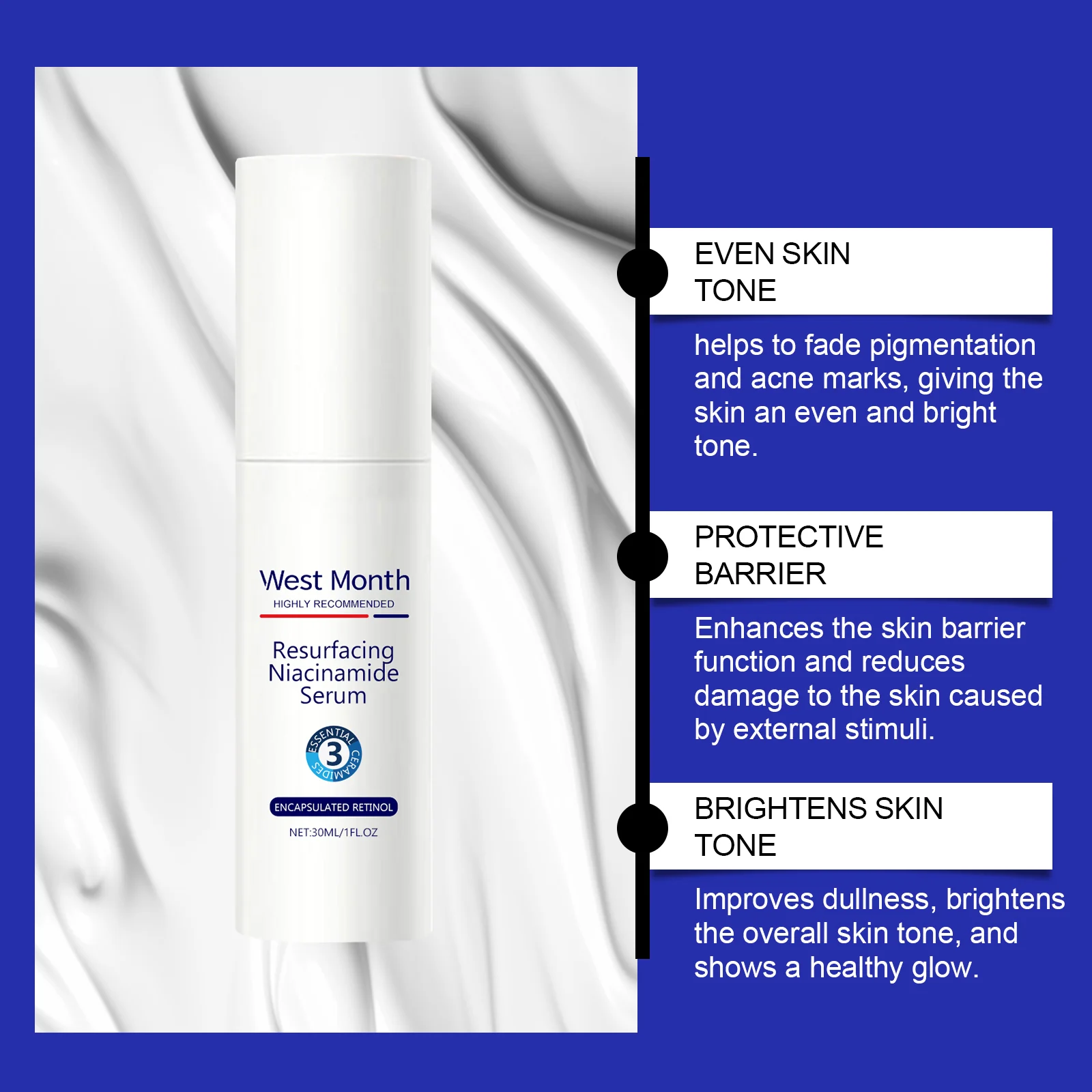 West Month Resurfacing Niacinamide Serum with Encapsulated Retinol & Ceramides 8 niacinamide brightening serum wes ze7s4cyf desc 8