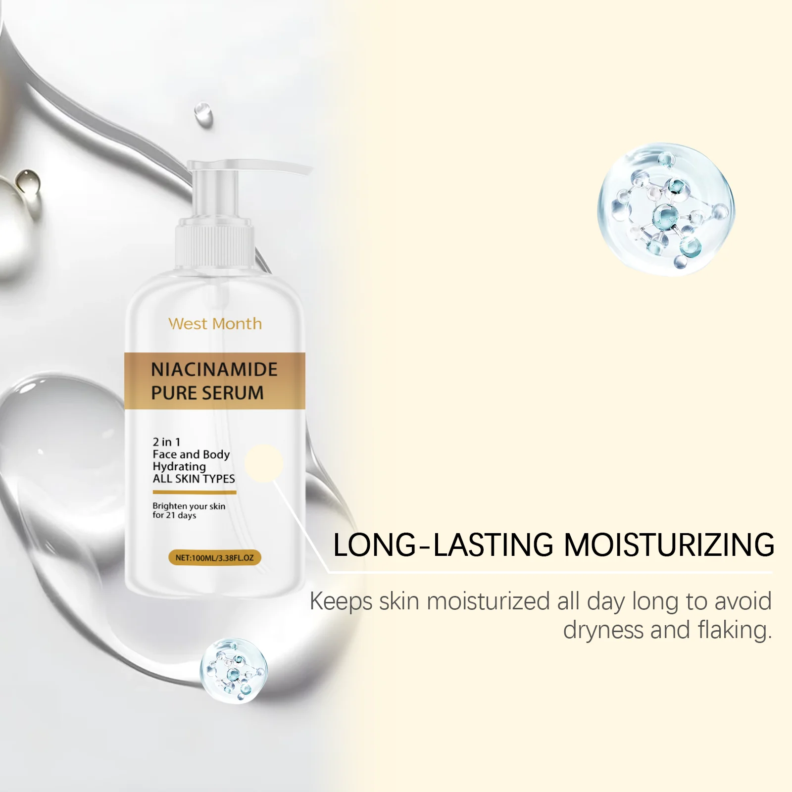 Niacinamide Serum 100ml Hydrating Brightening Facial Skincare for All Skin Types 7 niacinamide serum 100ml hydrating brightening wes vqffkwm6 desc 7