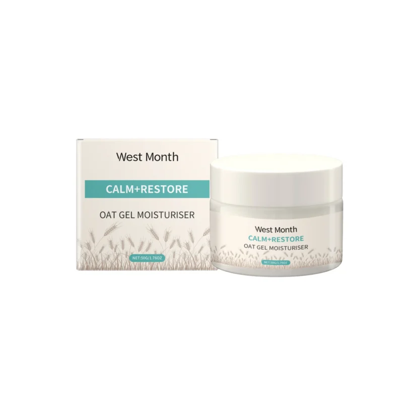 West Month Oat Gel Moisturizer Cream for deep hydration and soothing relief of dry skin concerns.