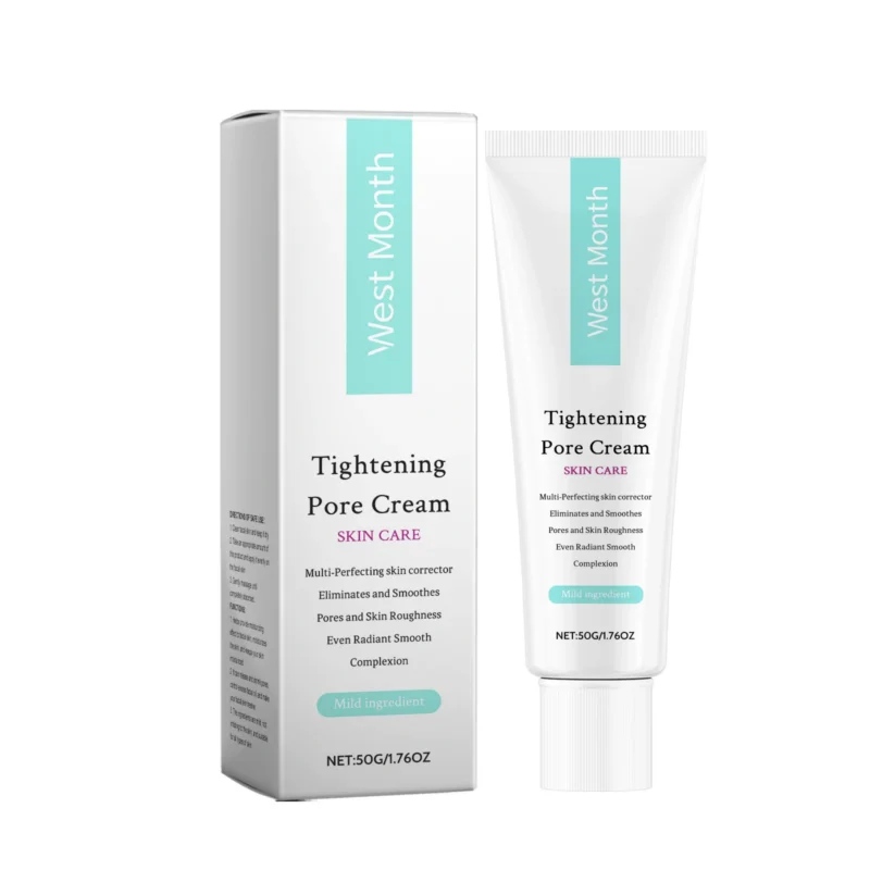 West Month Oil Control Pore Tightening Face Cream with Hyaluronic Acid and Vitamin E for Hydrated, Smooth Skin