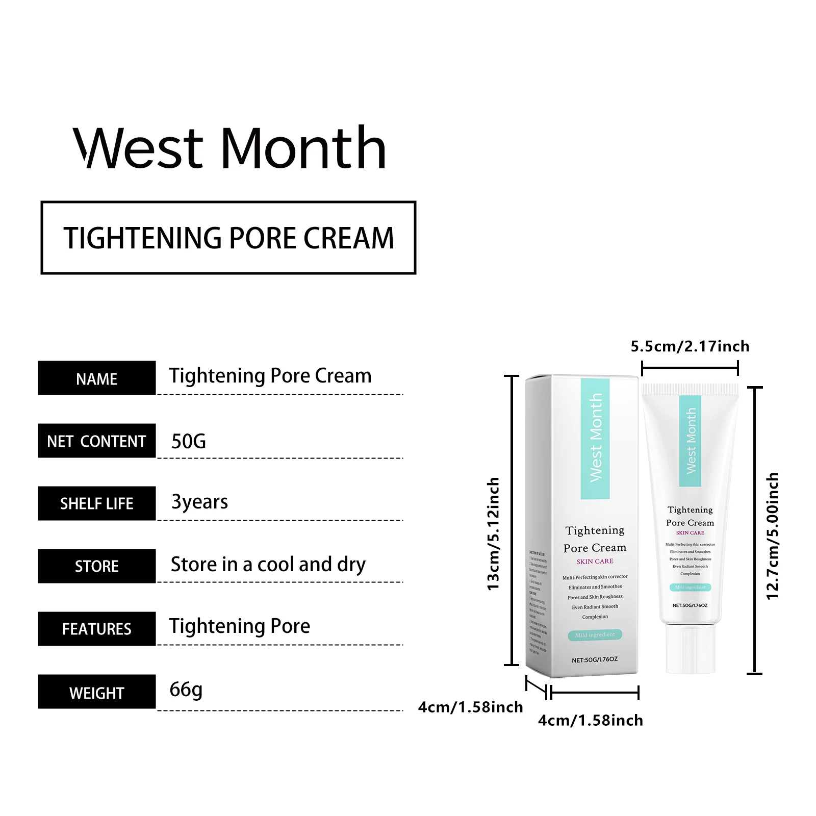 Oil Control Moisturizer Face Cream 50g for Pore Minimizing and Hydration 1 oil control moisturizer face cream 50g wes fb52n64g desc 1