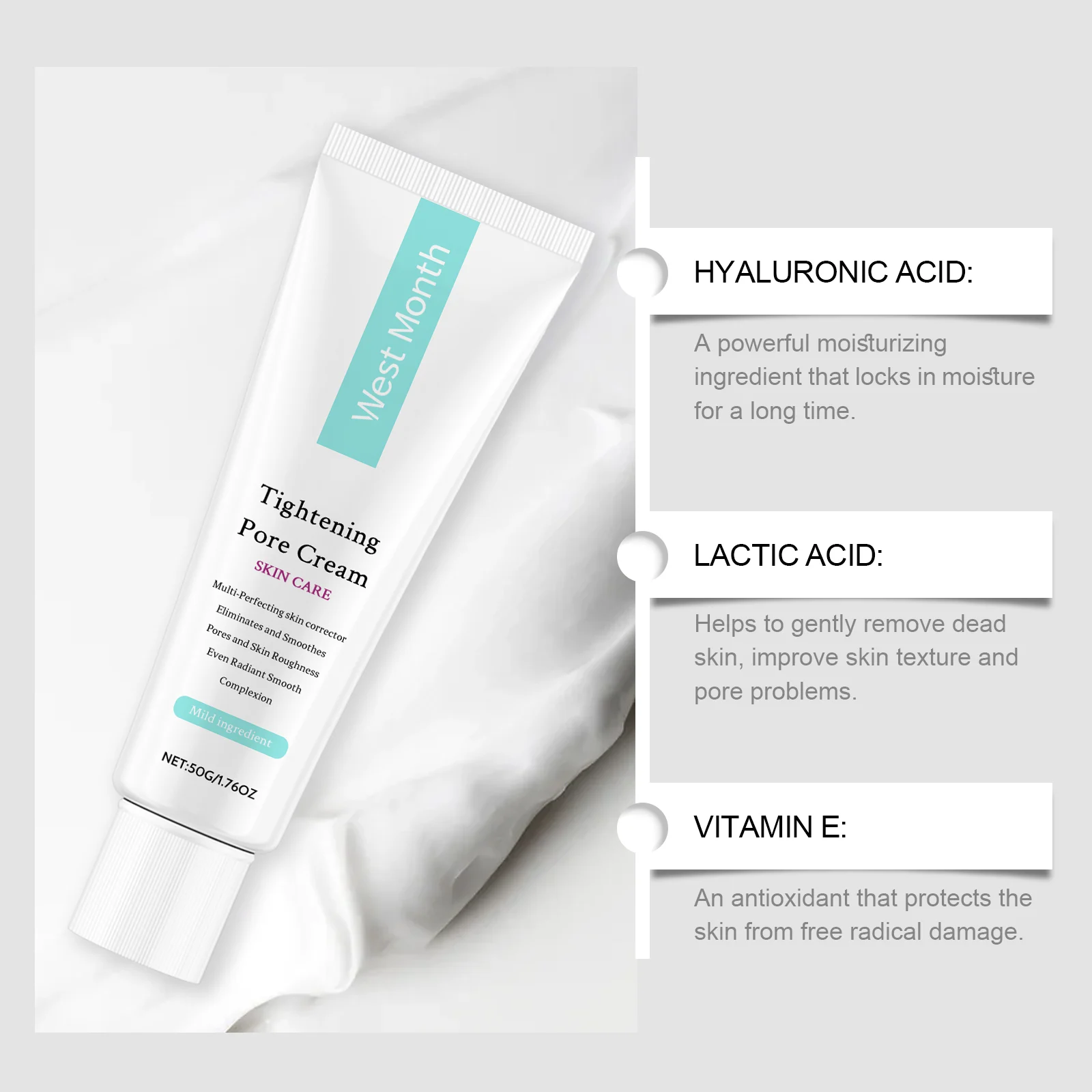 Oil Control Moisturizer Face Cream 50g for Pore Minimizing and Hydration 8 oil control moisturizer face cream 50g wes fb52n64g desc 8