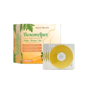 West Month Papaya Breast Firming Patch with Pueraria Mirifica and Hyaluronic Acid for Enhanced Curves and Lift