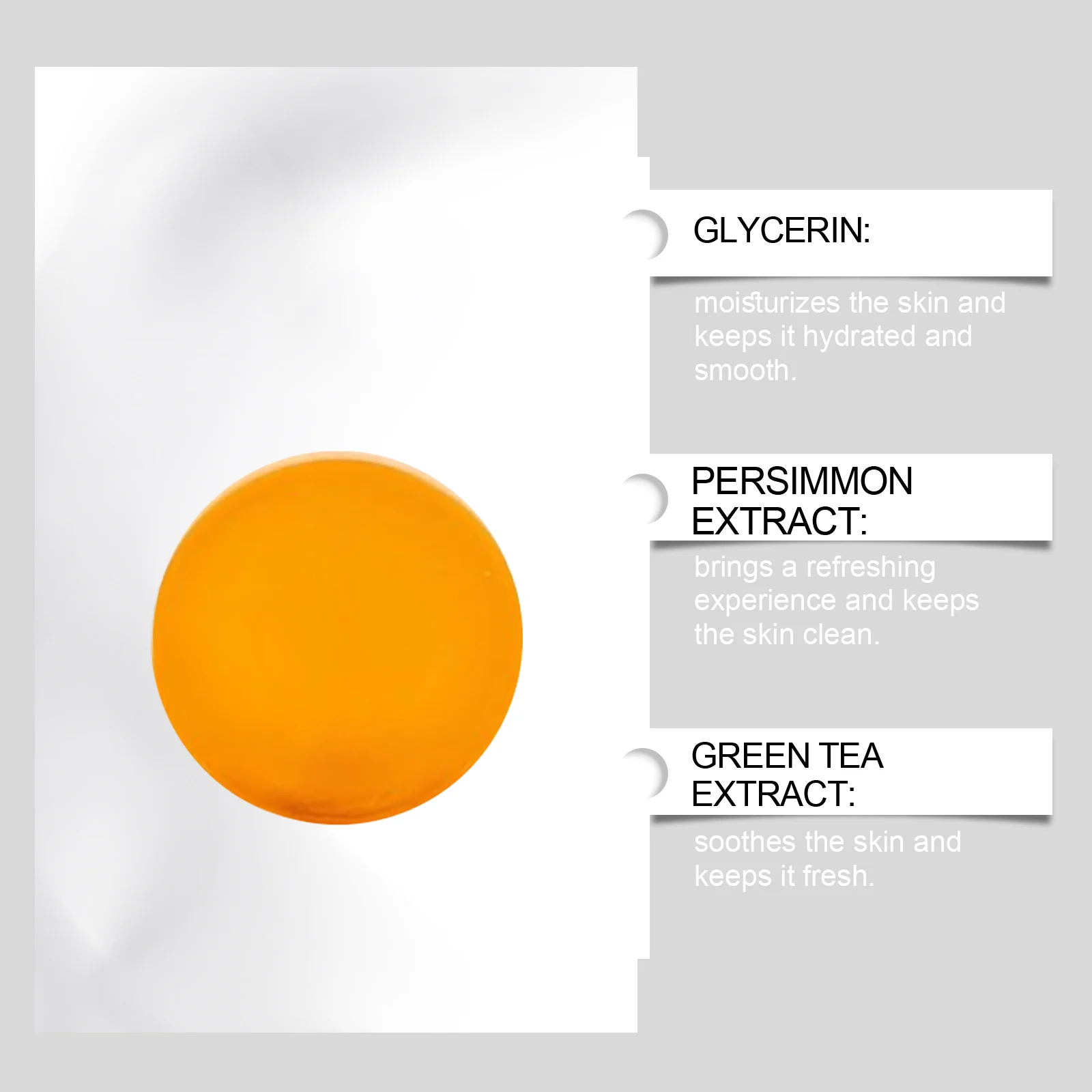 Persimmon & Green Tea Soap Bar 100g for Daily Gentle Cleansing, Moisturizing & Refreshing Skin 6 persimmon green tea soap bar 100g wes hbvus5dx desc 6