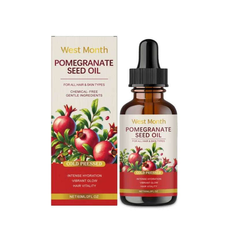 West Month Pomegranate Seed Oil Nourishing Body & Hair Care Oil for All Skin Types