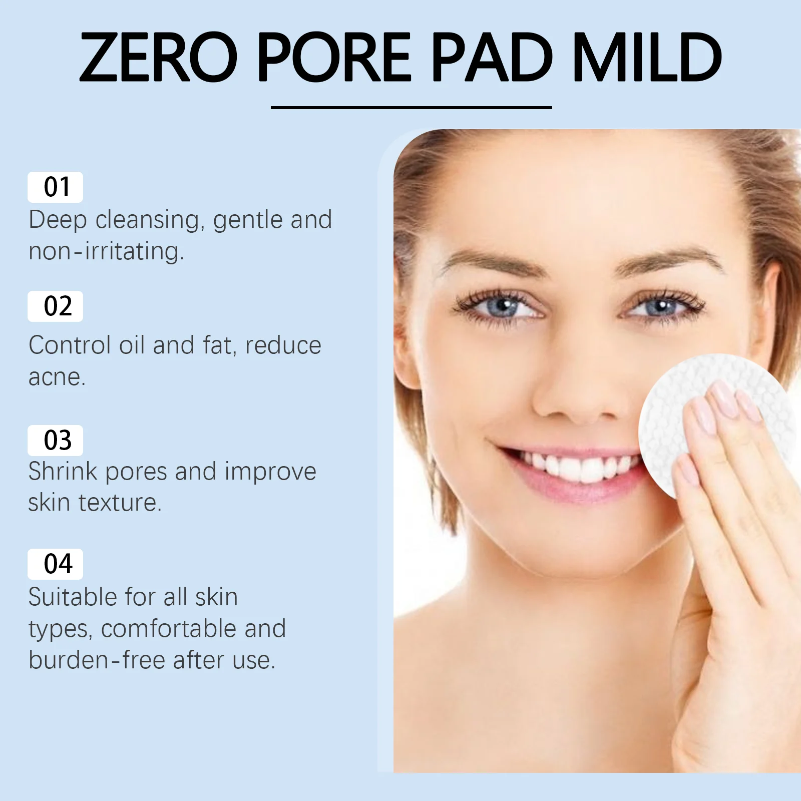 West Month Pore Cleansing Toner Pads for Blackheads & Shrink Pores, Gentle Exfoliating 7 pore cleansing toner pads wes xfet6spg desc 7
