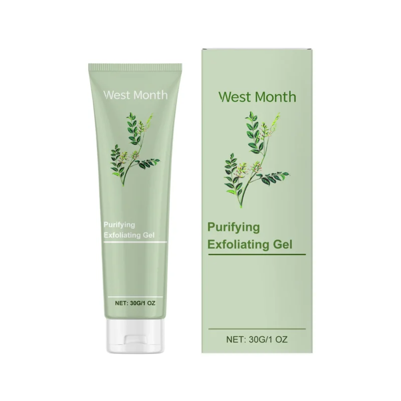 West Month Purifying Exfoliating Gel - Deep Cleansing, Brightens Skin, Moisturizes Dryness