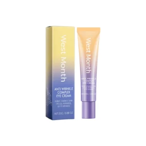 West Month Retinol Anti-Wrinkle Complex Eye Cream visibly combats dark circles, puffiness, and eye wrinkles.