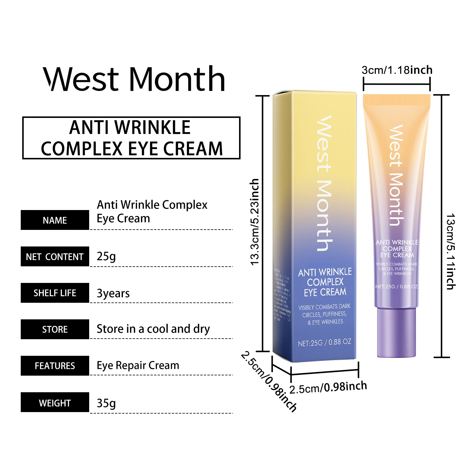 Retinol Anti-Wrinkle Complex Eye Cream 25g 1 retinol anti wrinkle complex eye cream 25g wes bzphq2rg desc 1