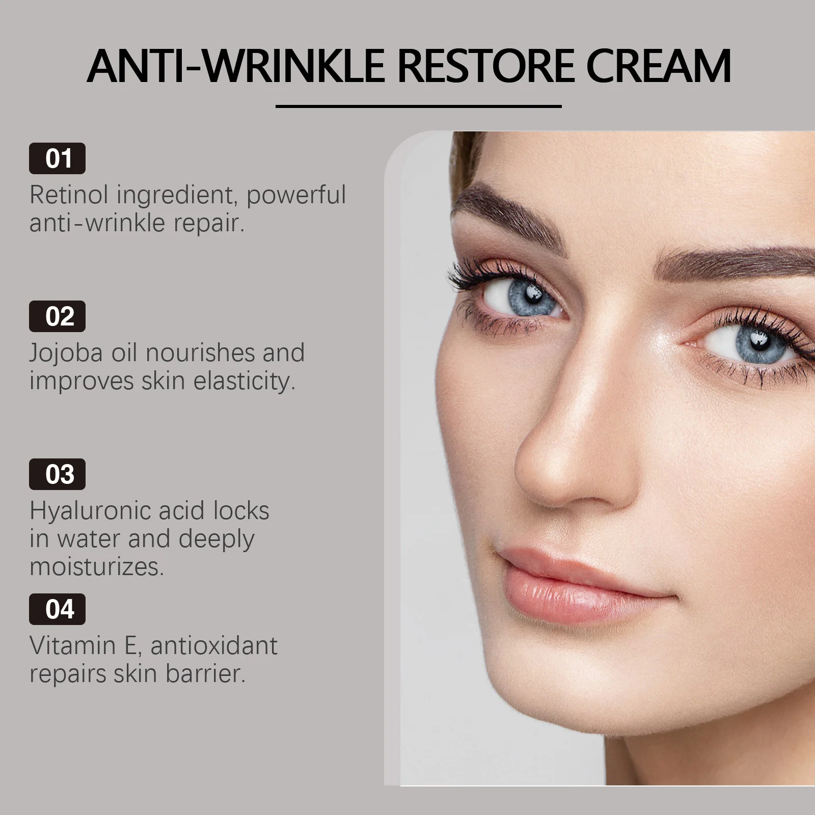 West Month Retinol Restore Cream - Anti-Wrinkle, Moisturizing Face Cream with 2.5% Active Retinol 7 retinol restore face cream wes dxcxsc4j desc 7
