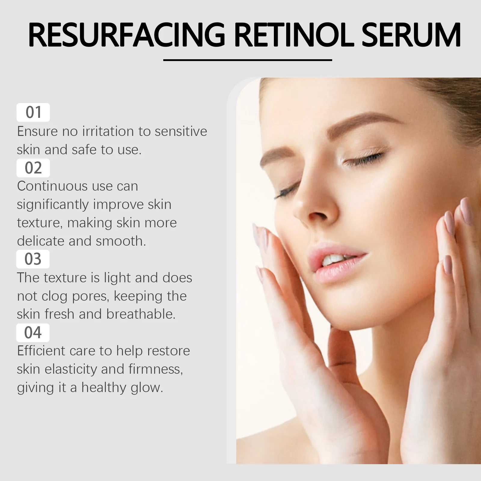 Retinol Serum 50ml for Wrinkles, Firming, and Brightening 5 retinol serum 50ml wrinkles firming brightening wes skxkxn3t desc 5