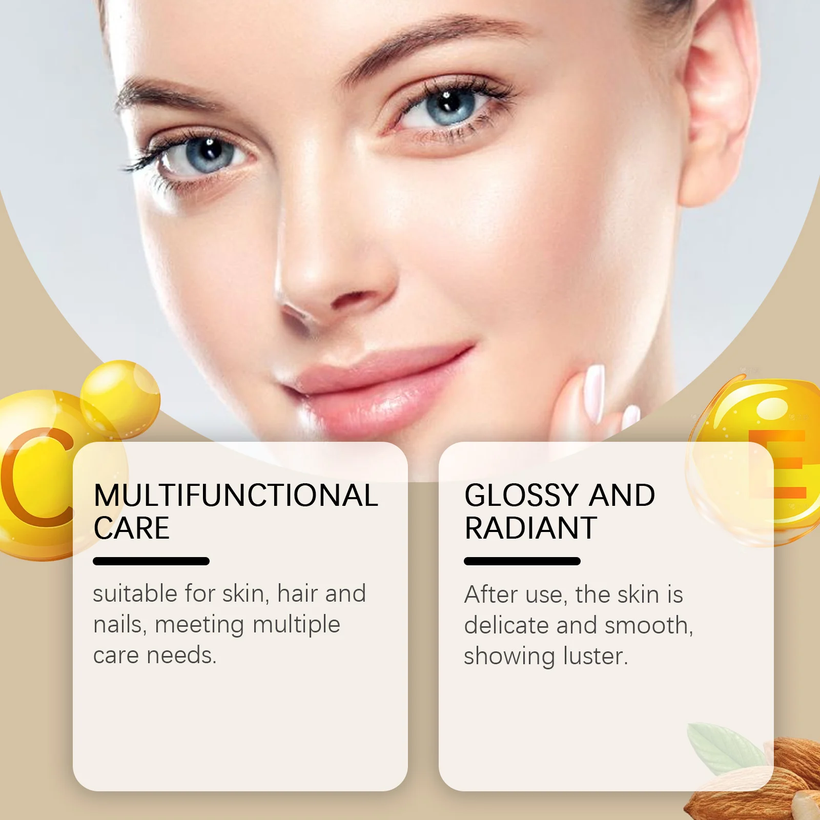 Rose Multi-Use Oil 100ml Nourishing Glow Face Hair Nail Body Moisturizer 9 rose multi use oil 100ml nourishing glow face hair nail body moisturizer wes 49dex4mc desc 9