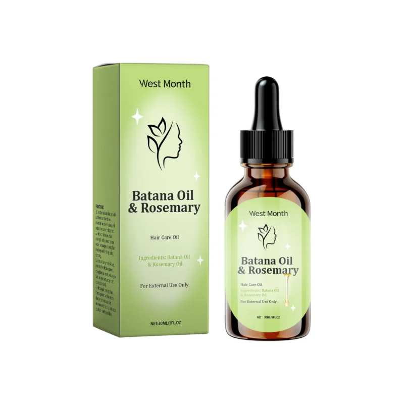 West Month Rosemary Hair Care Oil in a 30ml bottle for deep nourishment, split end reduction, and scalp health.